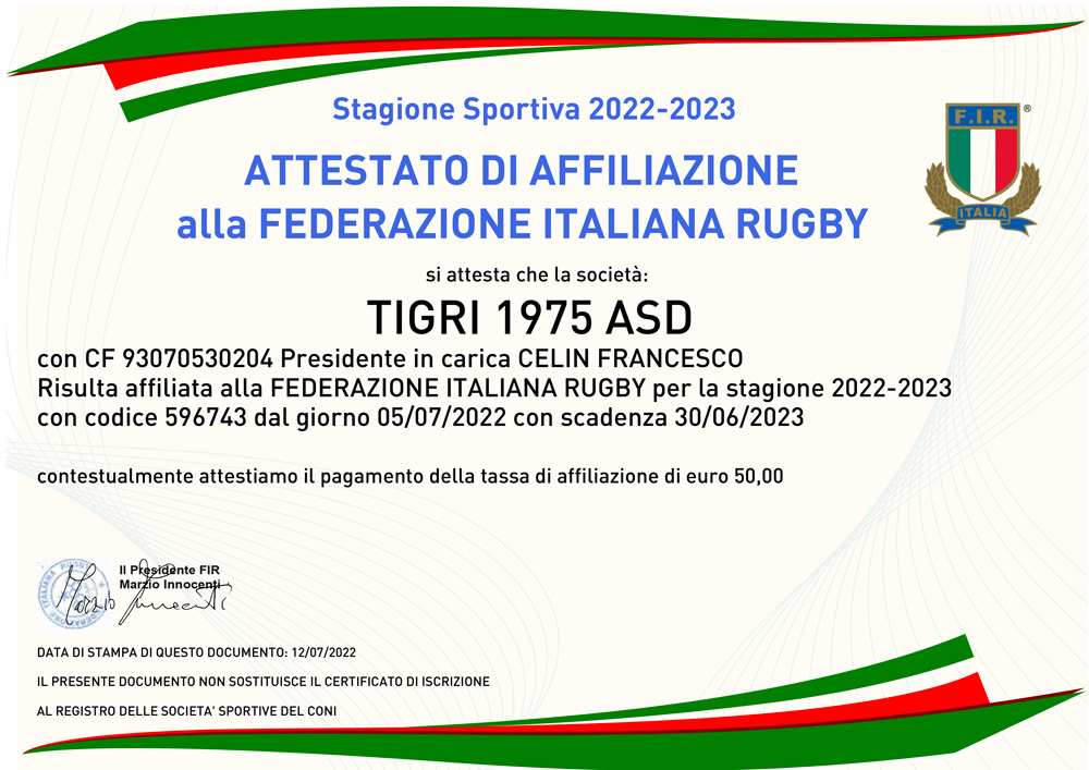certificatoAffiliazione