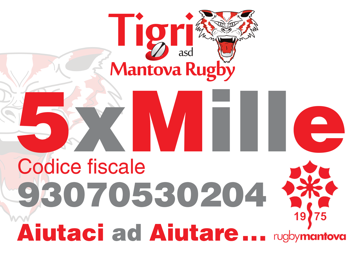 5 X MILLE - RUGBY MANTOVA - TIGRI 1975